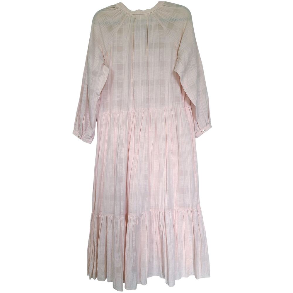 Veronica Beard Sarita Tiered Midi Dress Blush Pink NWT Size Large (Flaw) - Picture 8 of 11
